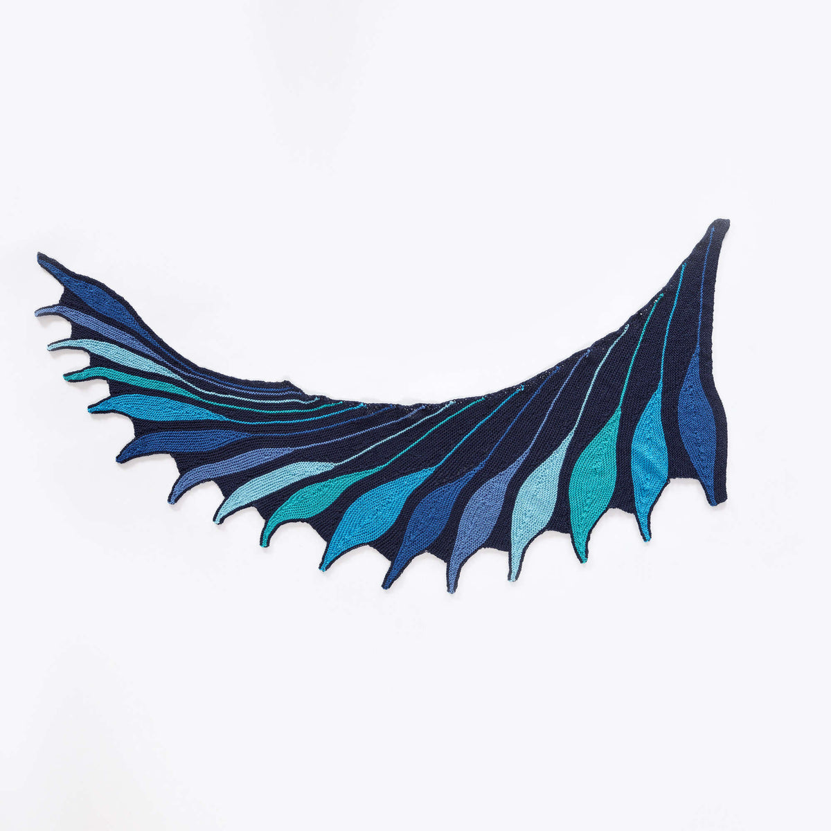 Knit Shawl made in Red Heart It's a Wrap yarn