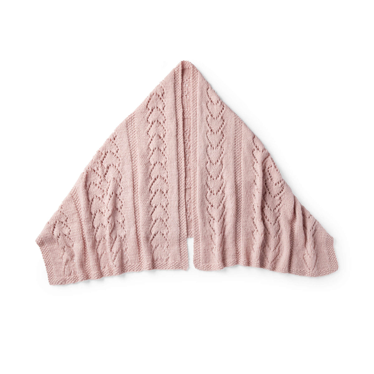 Knit Shawl made in Red Heart Dreamy Yarn