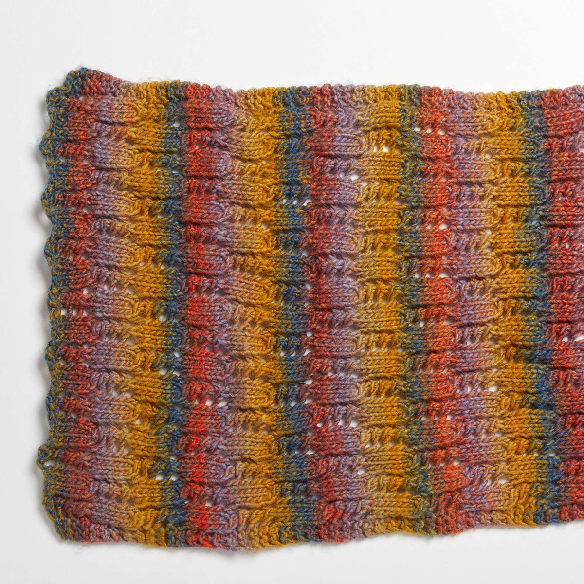 Knit Shawl made in Red Heart Colorscape Yarn