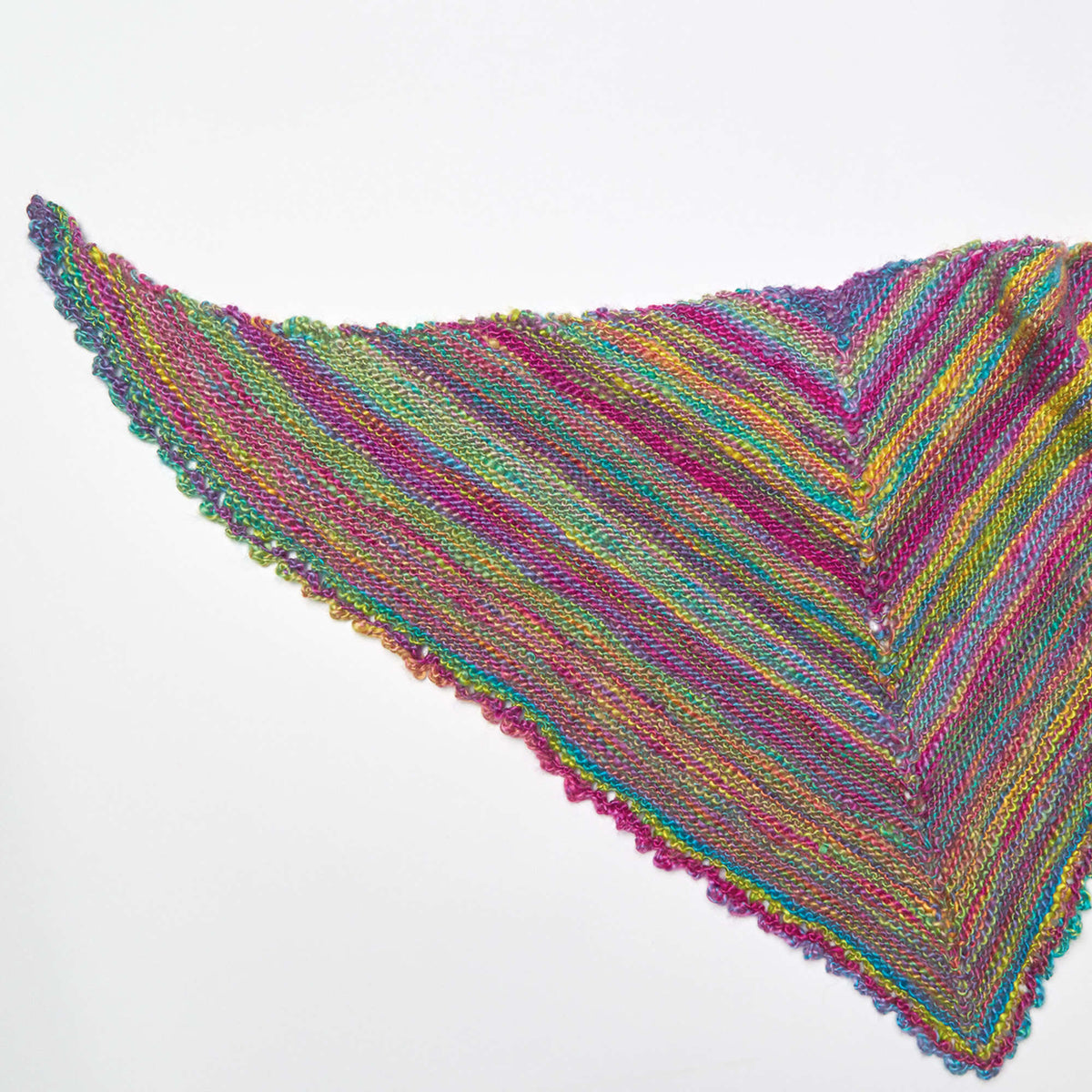 Knit Shawl made in Red Heart Boutique Yarn