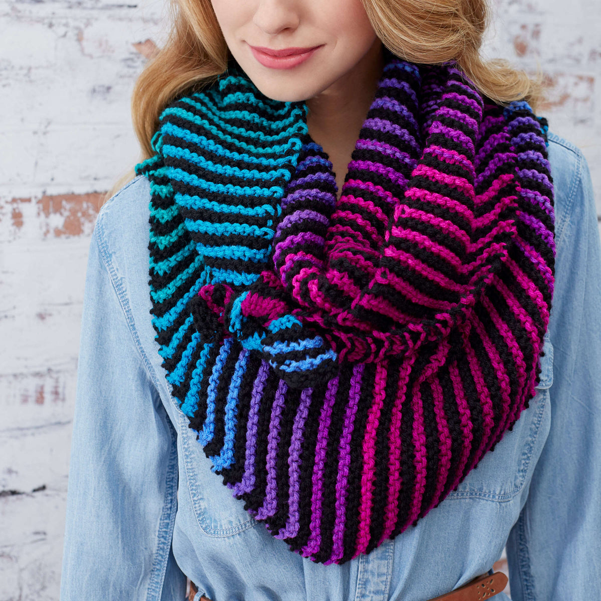 Knit Wrap made in Red Heart Super Saver Yarn