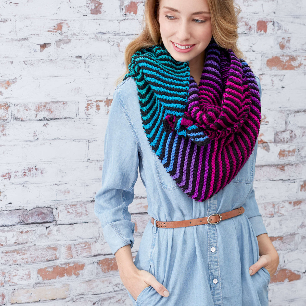 Knit Wrap made in Red Heart Super Saver Yarn