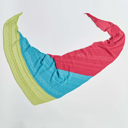 Red Heart Asymmetrical Knit Shawl Knit Shawl made in Red Heart It's a Wrap Yarn