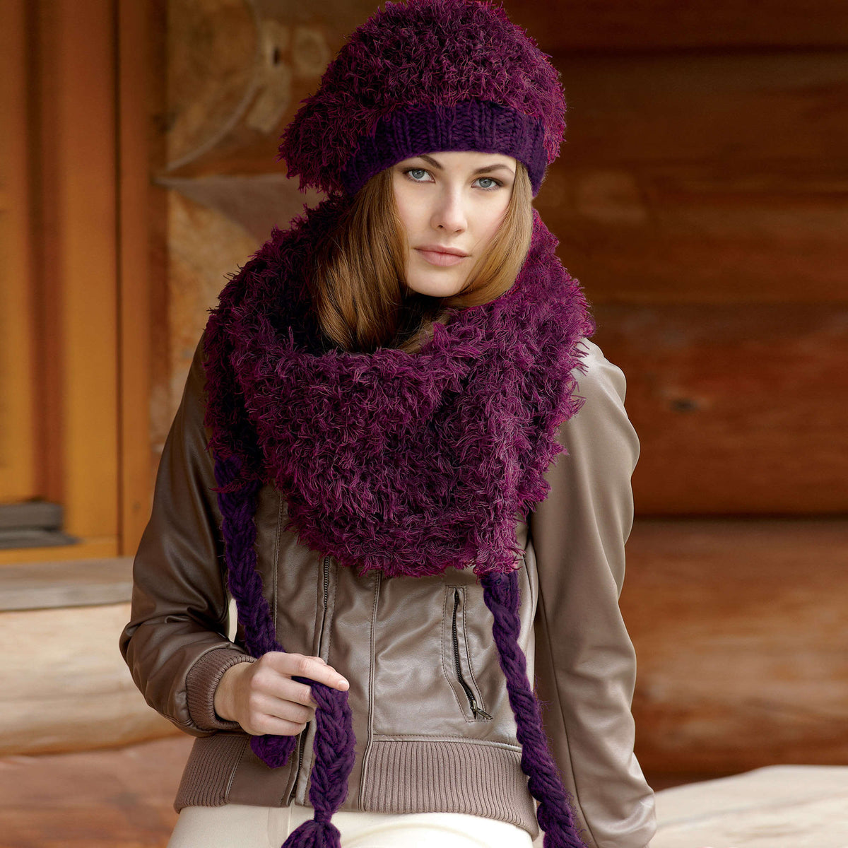 Knit Wrap made in Red Heart Boutique Yarn