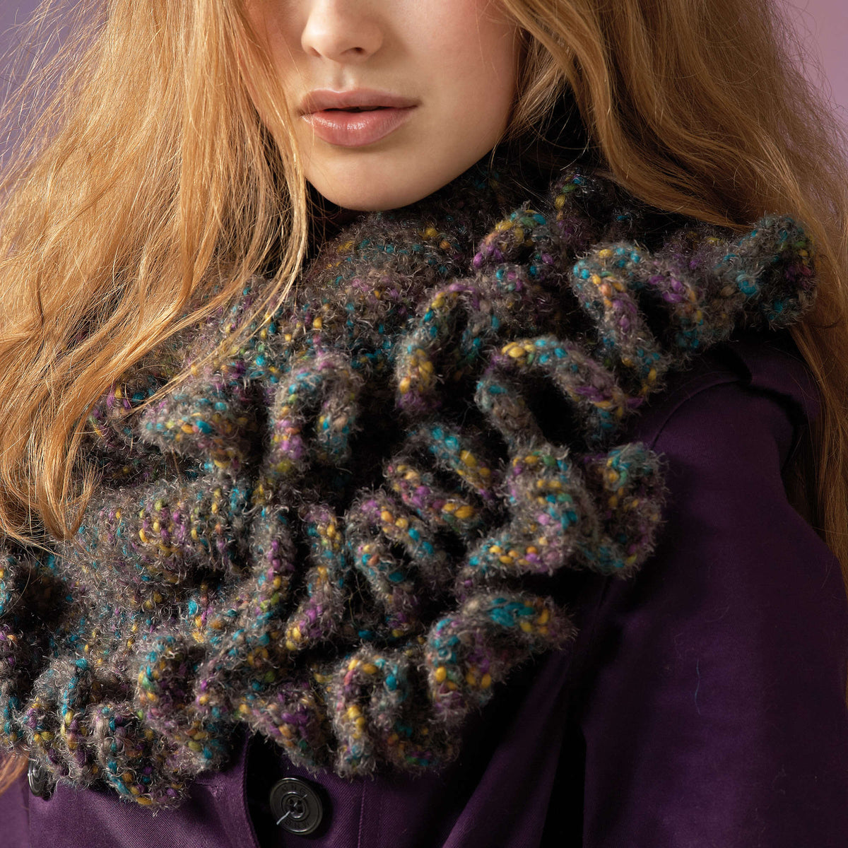 Knit Wrap made in Red Heart Super Saver Yarn