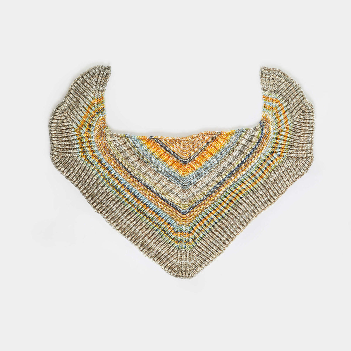 Knit Shawl made in Red Heart Hopscotch Yarn