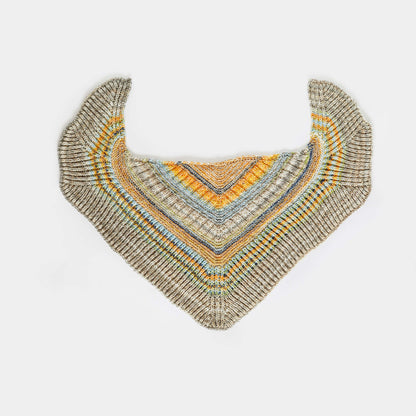 Red Heart Knit Beautiful Brioche Shawl Knit Shawl made in Red Heart Hopscotch Yarn