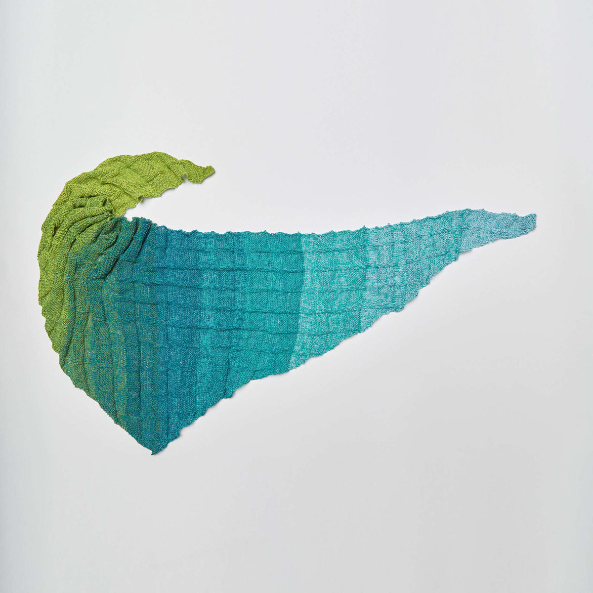 Knit Shawl made in Red Heart It's a Wrap Rainbow Yarn