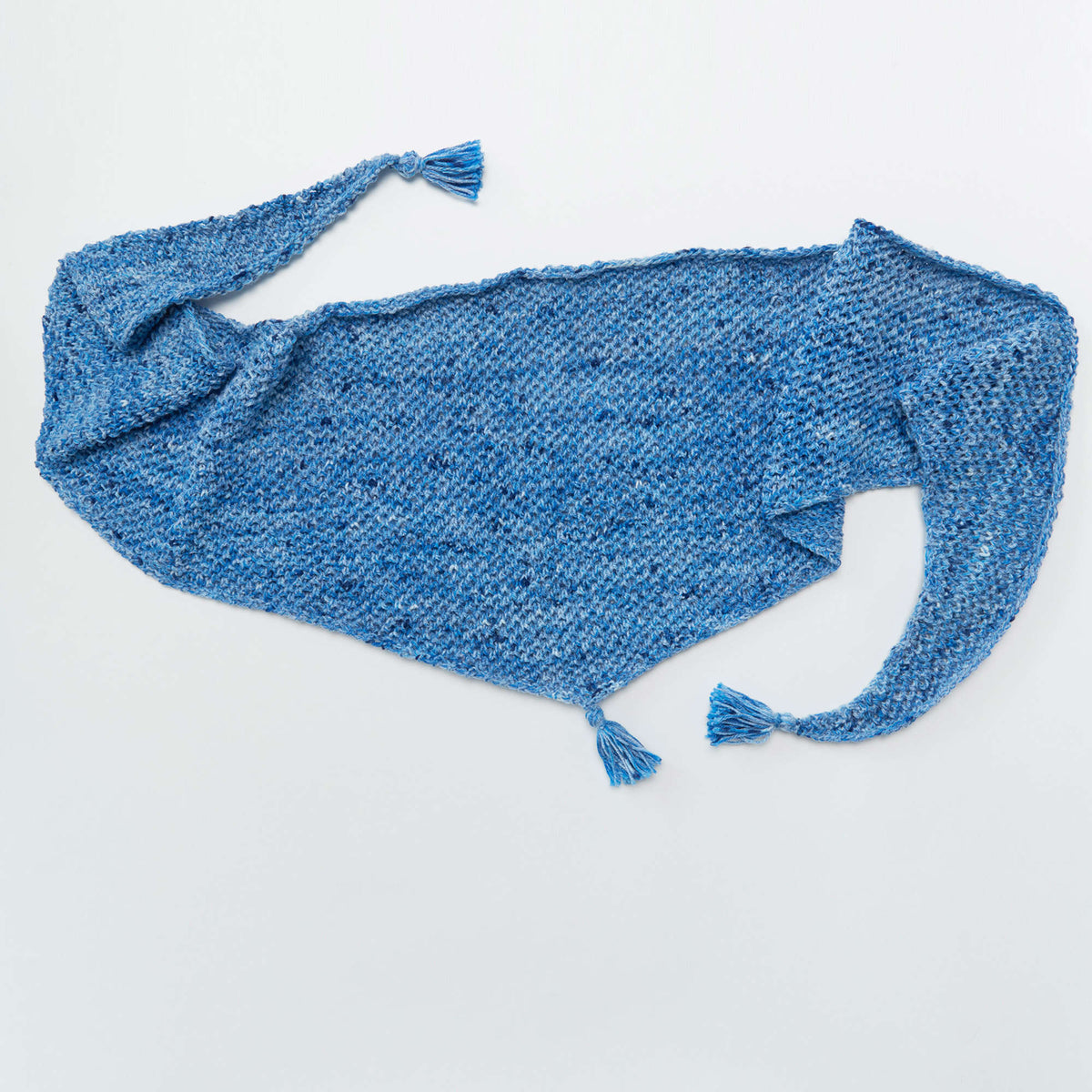 Knit Shawl made in Red Heart Super Saver Yarn