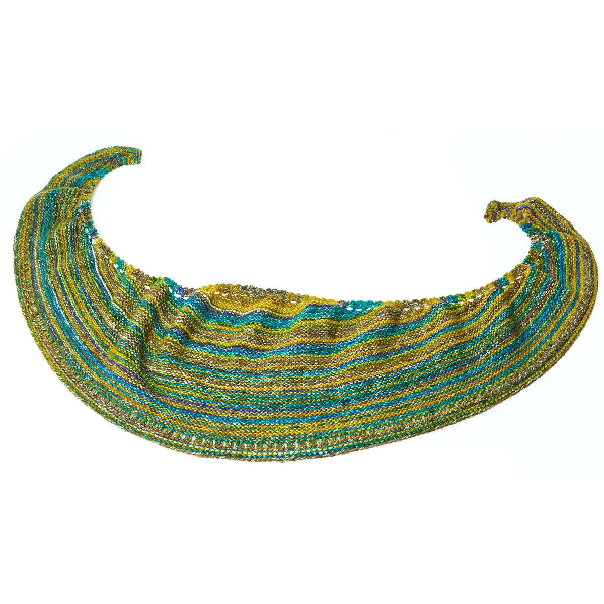 Knit Shawl made in Red Heart Hopscotch Yarn