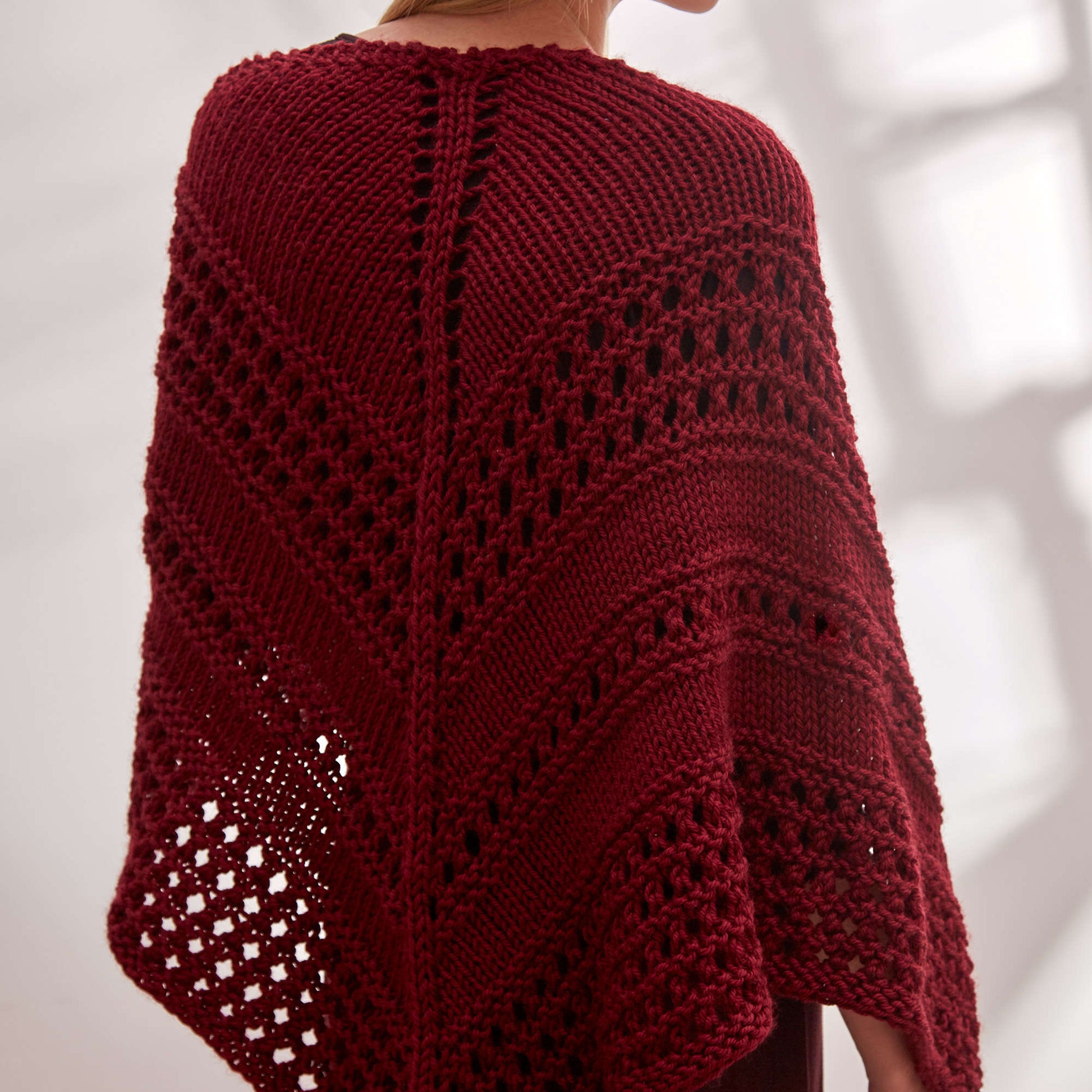Free Red Heart Knit Totally Styled Shawl Pattern