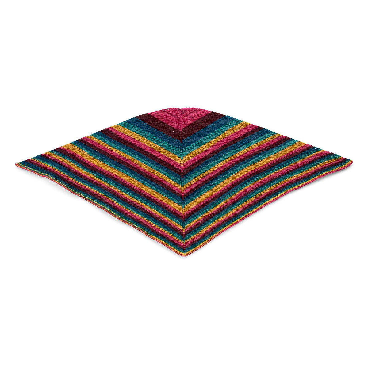 Knit Shawl made in Red Heart Super Saver O'Go yarn