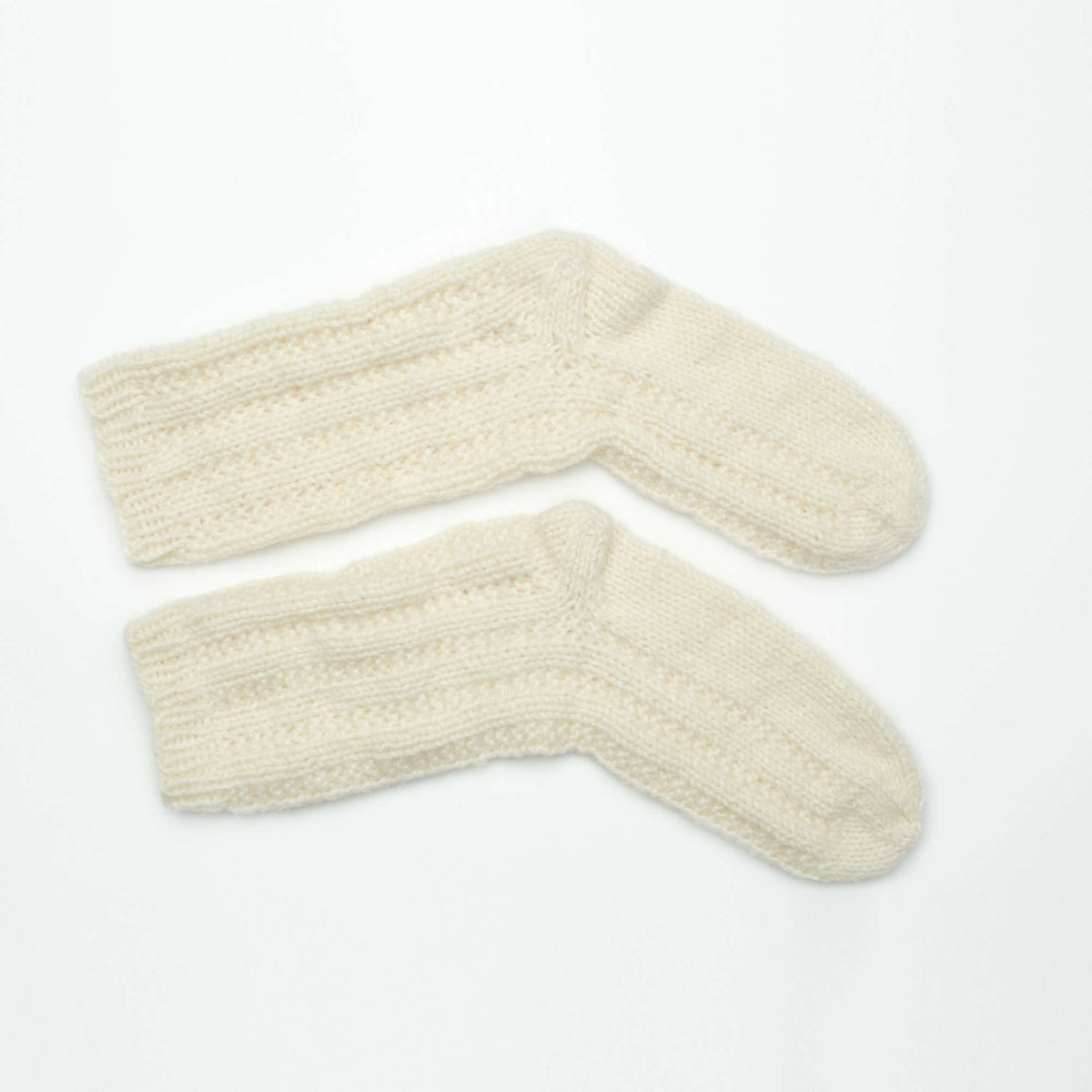 Knit Socks made in Red Heart Dreamy Yarn