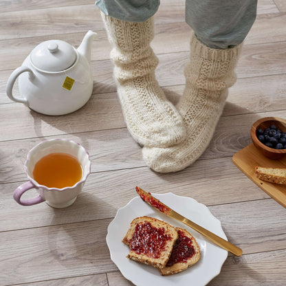 Red Heart Knit Relaxation Socks Knit Socks made in Red Heart Dreamy Yarn