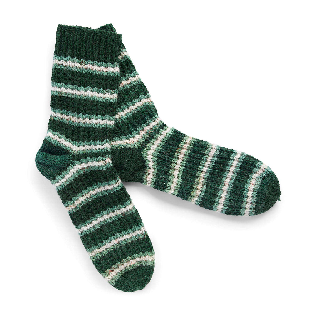 Knit Sock made in Red Heart Super Saver O'Go yarn