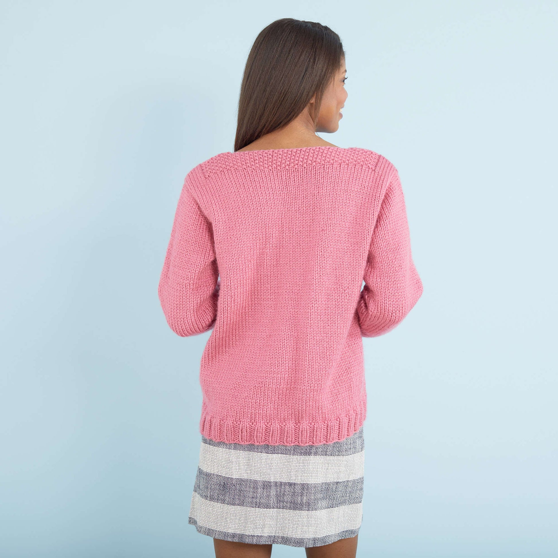 Free Red Heart Lovely Cable Knit Sweater Pattern