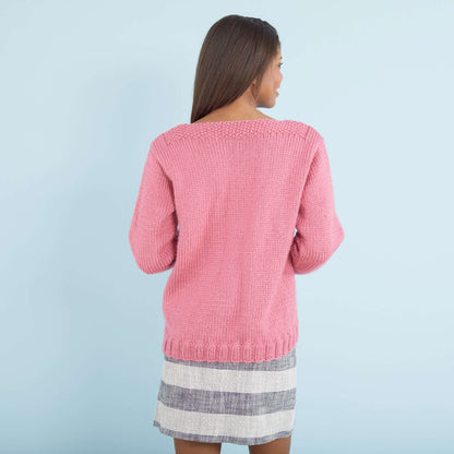 Red Heart Lovely Cable Knit Sweater Red Heart Lovely Cable Knit Sweater