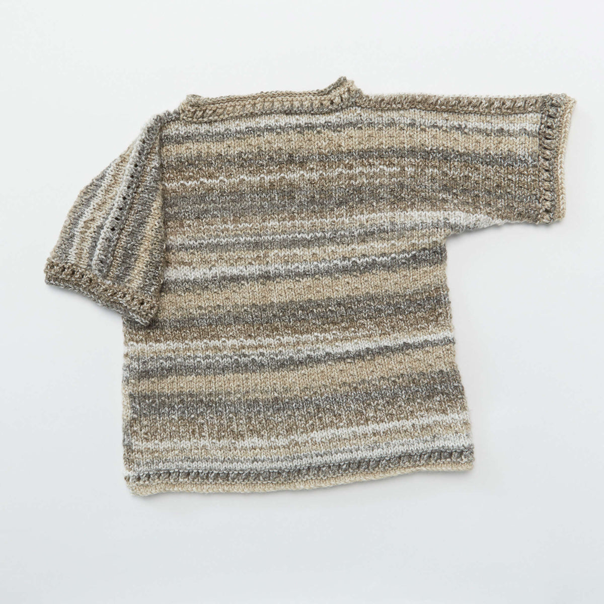 Knit Sweater made in Red Heart Hopscotch Yarn