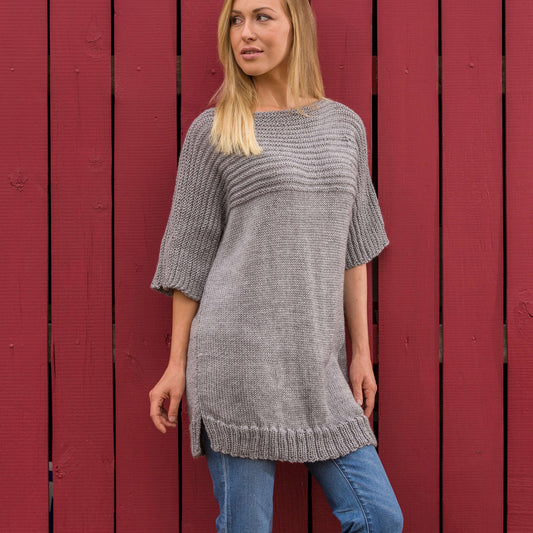 Knit Sweater made in Red Heart Fashion Soft Yarn