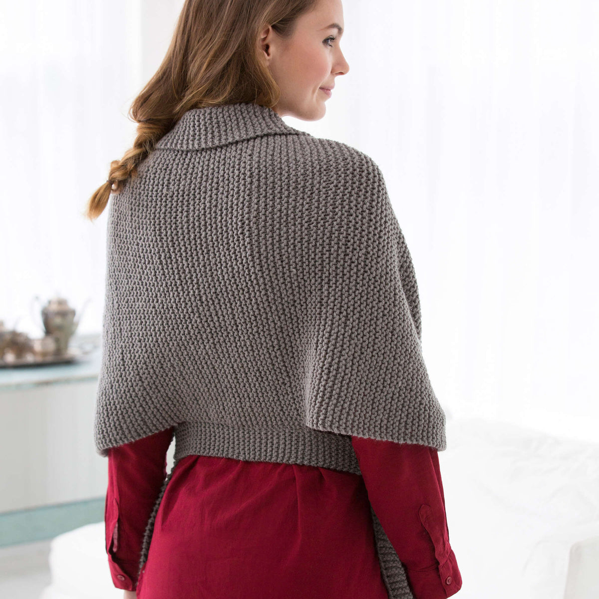 Knit Sweater made in Red Heart With Love Yarn