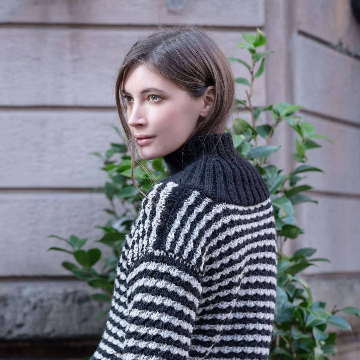 Knit Sweater made in Red Heart An Italian Story Vera Yarn