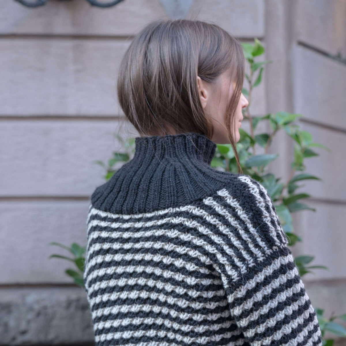 Knit Sweater made in Red Heart An Italian Story Vera Yarn