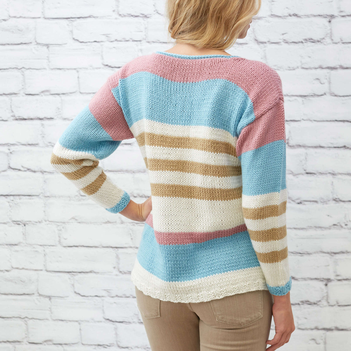 Knit Pullover made in Red Heart With Love Yarn