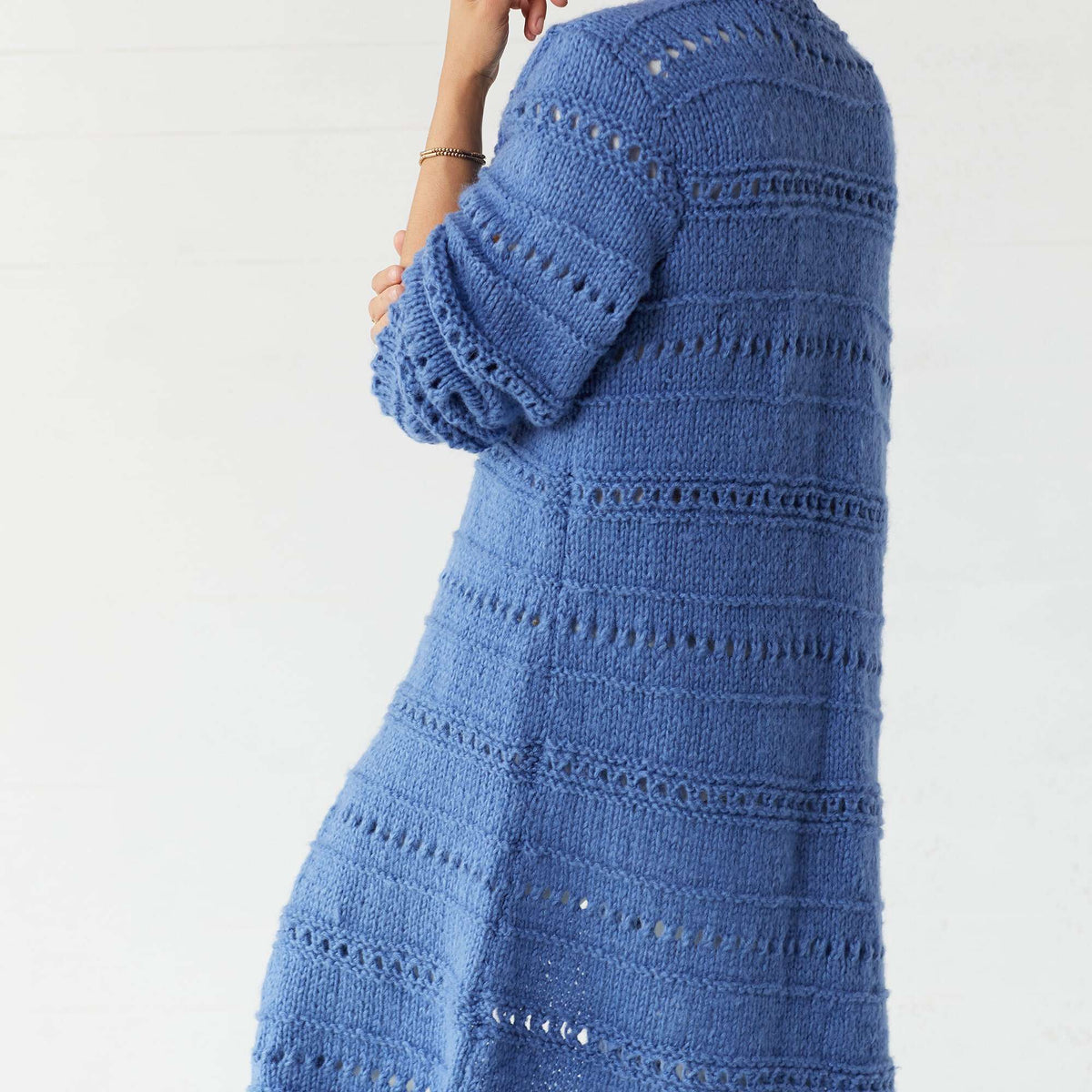 Knit Cardigan made in Red Heart Dreamy Yarn