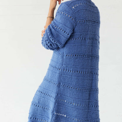 Red Heart Lovely Day Knit Cardigan Knit Cardigan made in Red Heart Dreamy Yarn