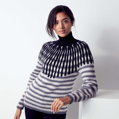 Red Heart Radiant Rays Knit Yoke 2/3XL