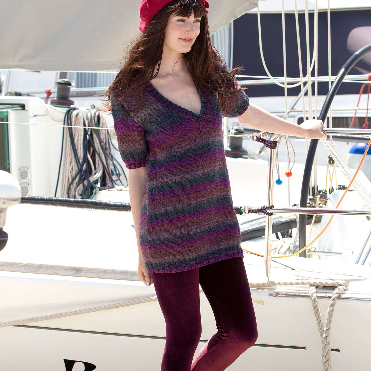 Knit Tunic made in Red Heart Boutique Yarn