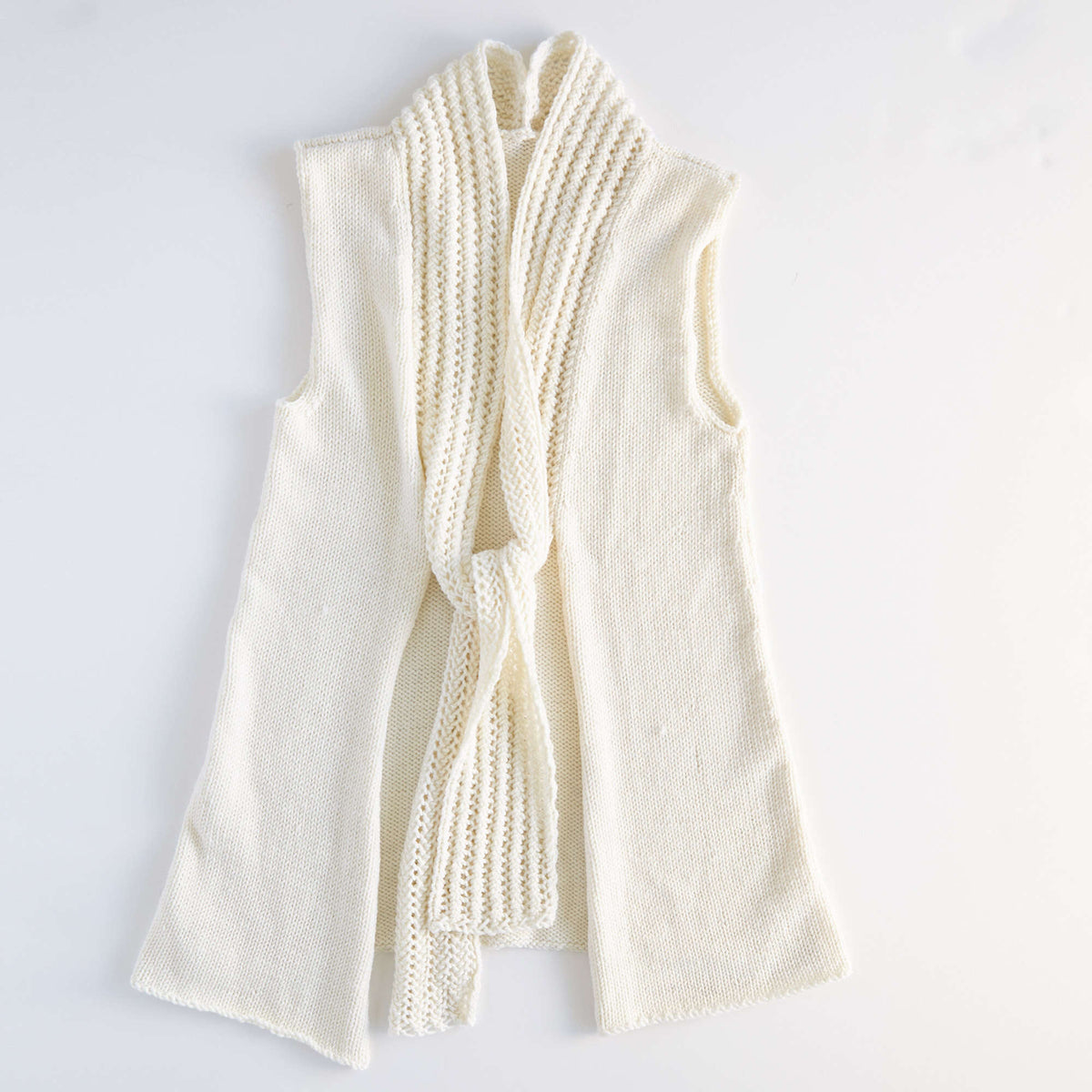 Knit Vest made in Red Heart Chic Sheep Yarn