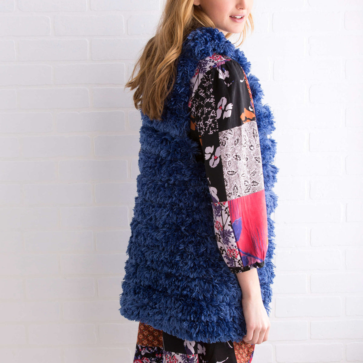 Knit Vest made in Red Heart Soft Yarn