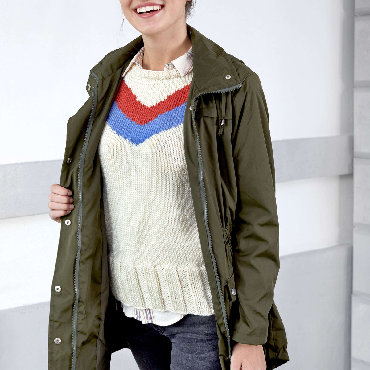 Knit Vest made in Red Heart Soft Yarn