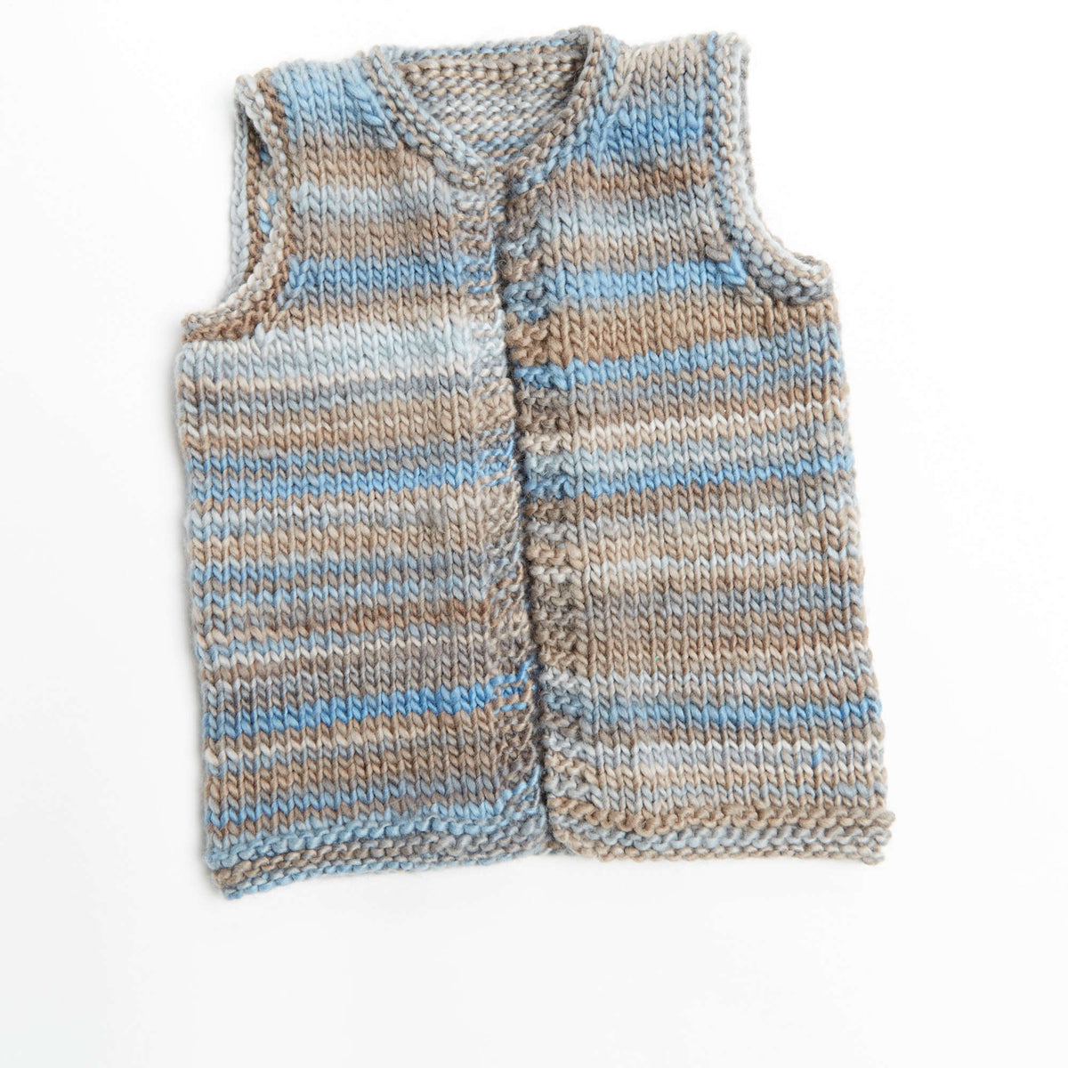 Knit Vest made in Red Heart Evermore Yarn