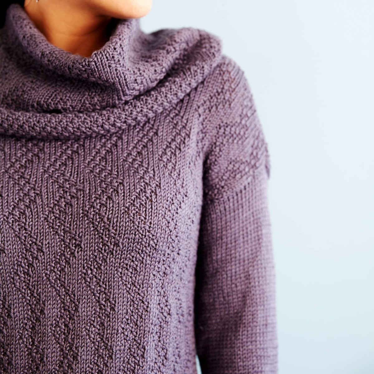 Knit Cowl made in Red Heart Chic Sheep Yarn