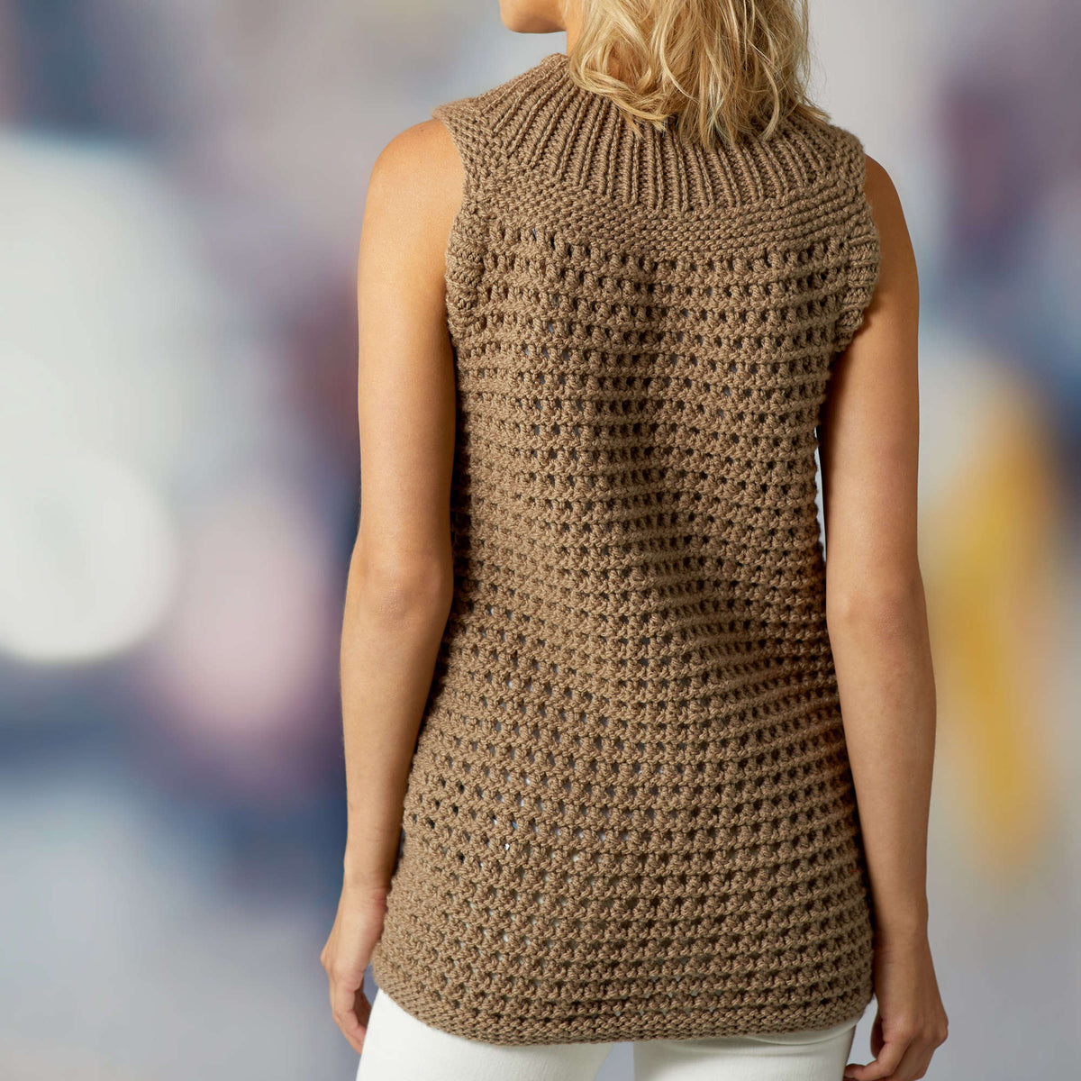 Knit Top made in Red Heart With Love Chunky Yarn