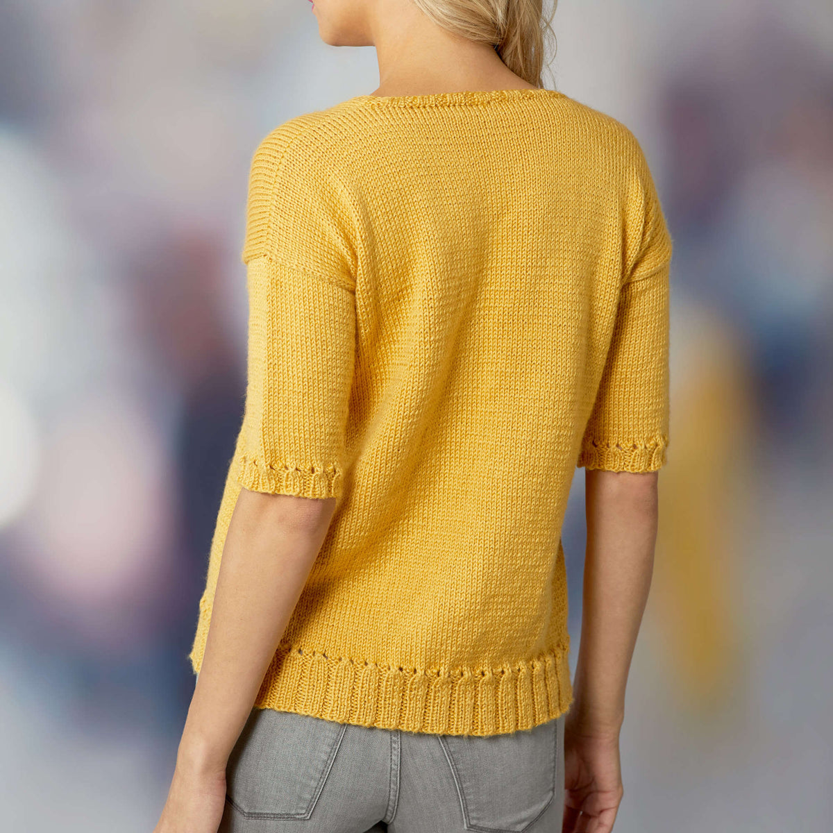 Knit Top made in Red Heart Fashion Soft Yarn