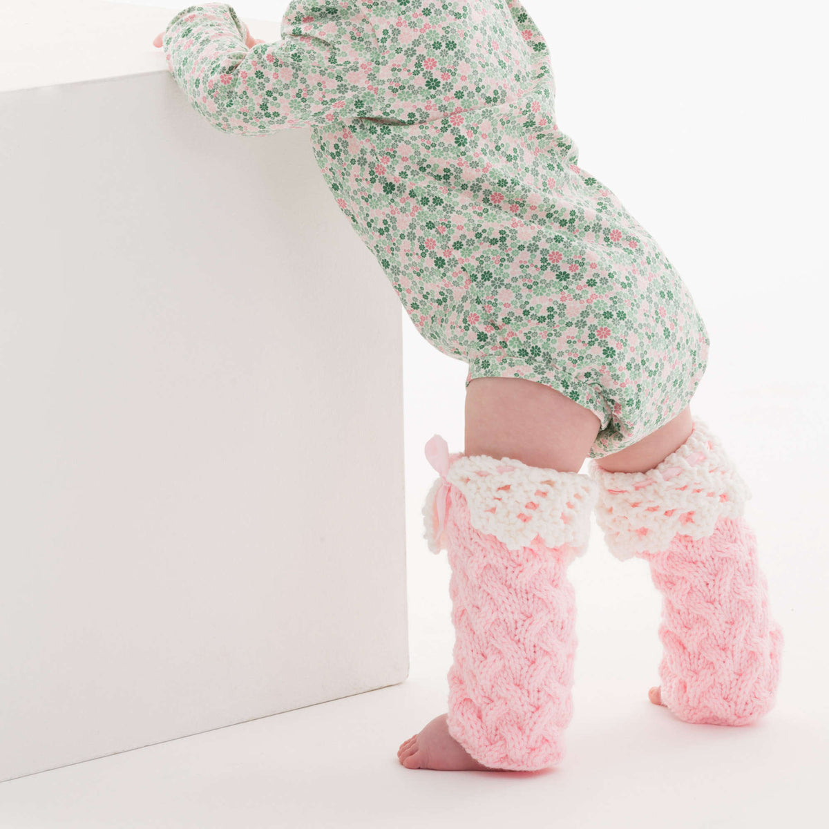 Knit Legwarmers made in Red Heart Baby Hugs Medium Yarn