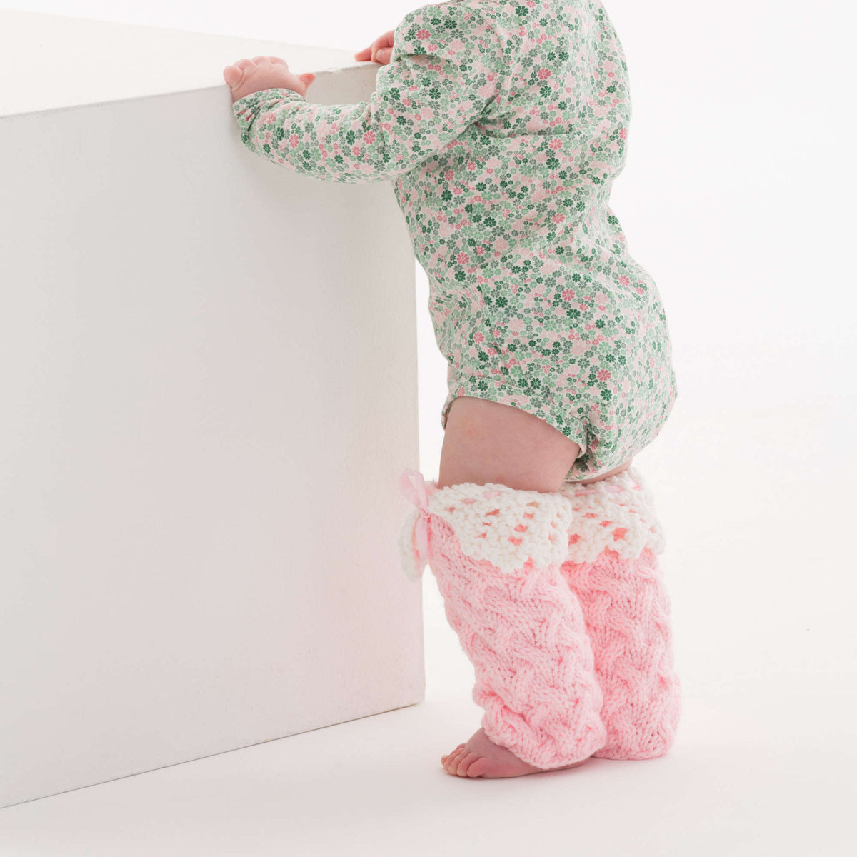 Knit Legwarmers made in Red Heart Baby Hugs Medium Yarn