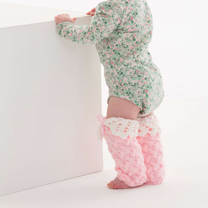 Red Heart Knit Lacy Baby Legwarmers Knit Legwarmers made in Red Heart Baby Hugs Medium Yarn