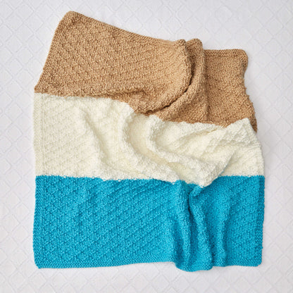 Red Heart Diamonds for Baby Knit Blanket Knit Blanket made in Red Heart Super Saver Chunky Yarn