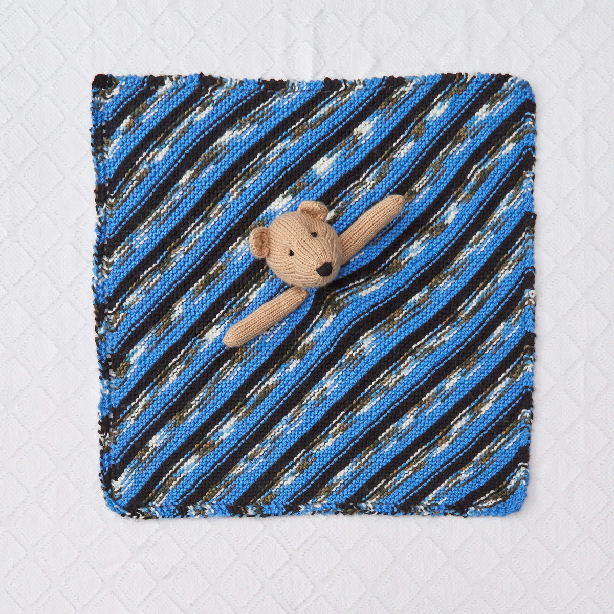 Knit Lovey made in Red Heart Baby Hugs Medium Yarn