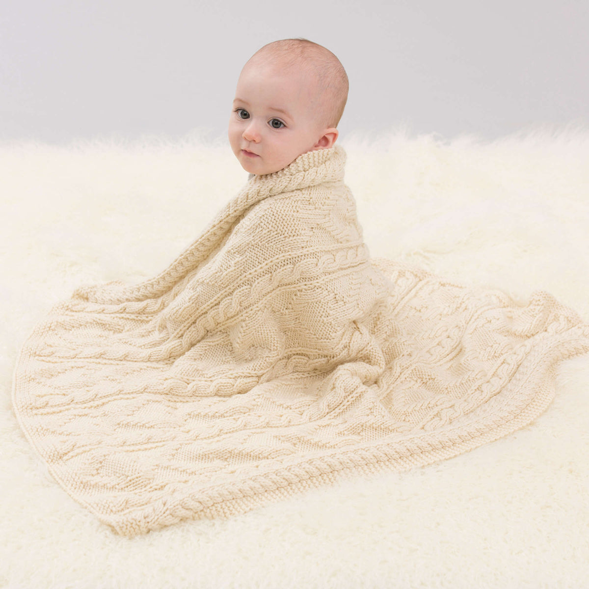 Knit Throw made in Red Heart With Love Yarn