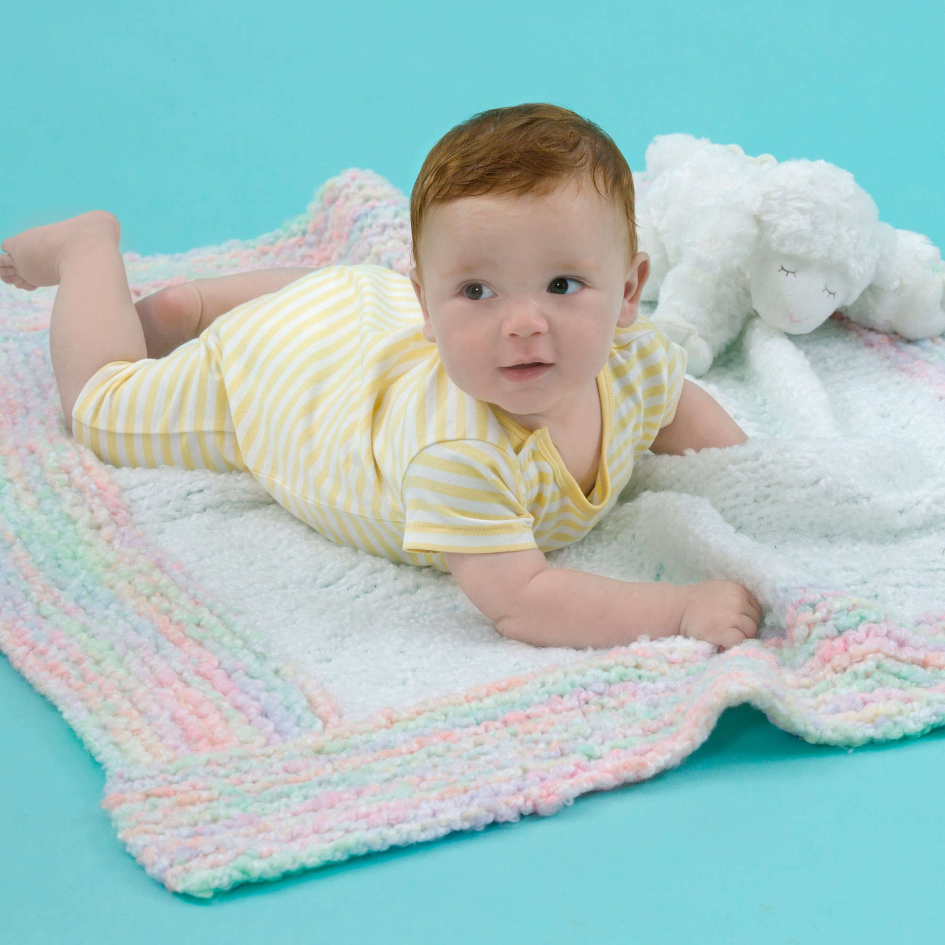 Free Red Heart Spun Sugar Knit Baby Blanket Pattern