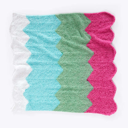 Red Heart Cutest One-Ball Knit Baby Blanket Knit Blanket made in Red Heart Fleece Hugs Yarn