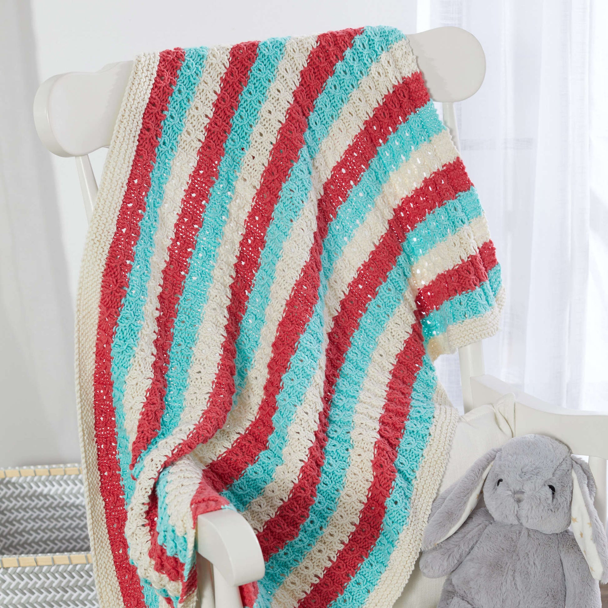 Free Red Heart Sweet And Cozy Knit Baby Blanket Pattern