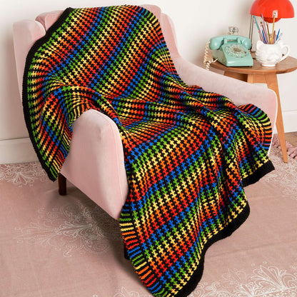 Red Heart Tweedle Doo Knit Blanket Red Heart Super Saver O'Go