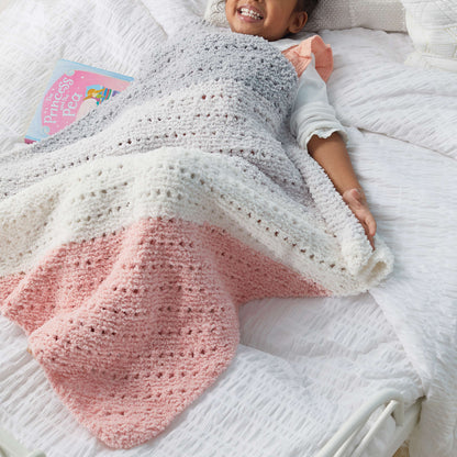 Red Heart Corner to Corner Hug Me Knit Blanket Single Size