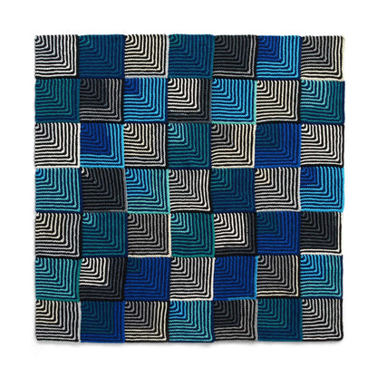 Red Heart Mitered Knit Blanket Red Heart Super Saver O'Go